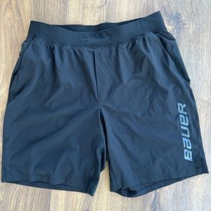 Black Lululemon Men’s shirts with Bauer Hockey logo